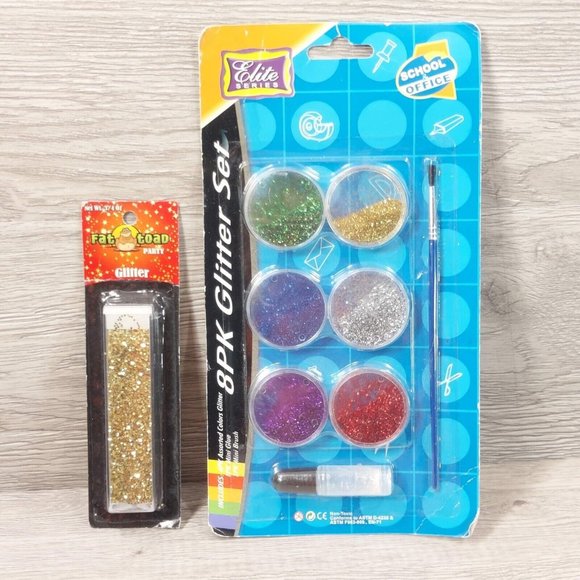 Glitter Pack Set DIY Art Craft Party Supply School Supplies Kids Adults Artist - Picture 1 of 4